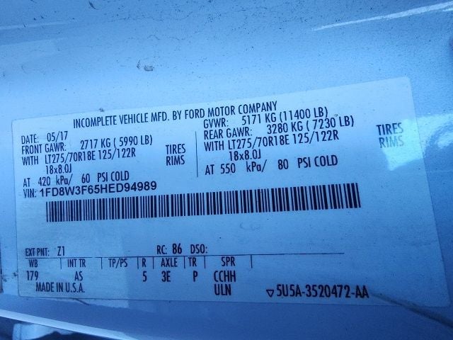 2017 Ford F-350SD XL 179 WB