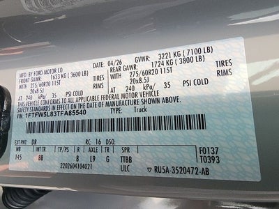 2026 Ford F-150 Lariat