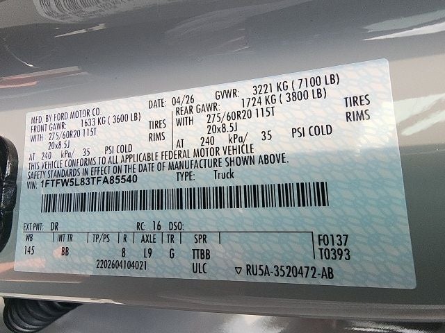 2026 Ford F-150 Lariat
