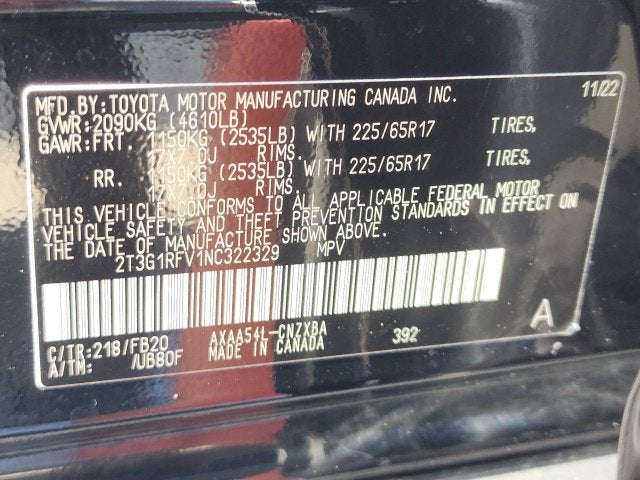2022 Toyota RAV4 LE