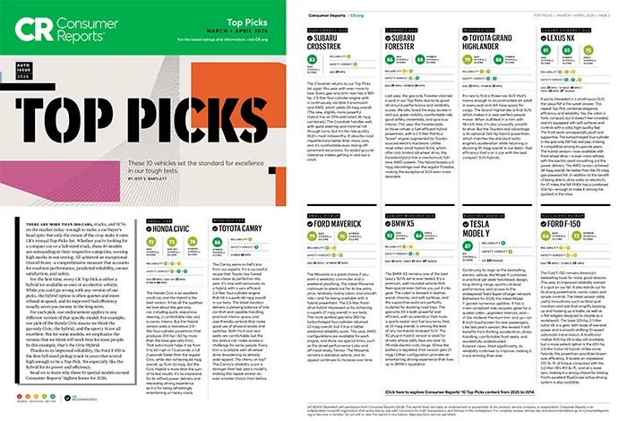 Consumer Reports Top Picks | John Kennedy Subaru in Plymouth Meeting PA