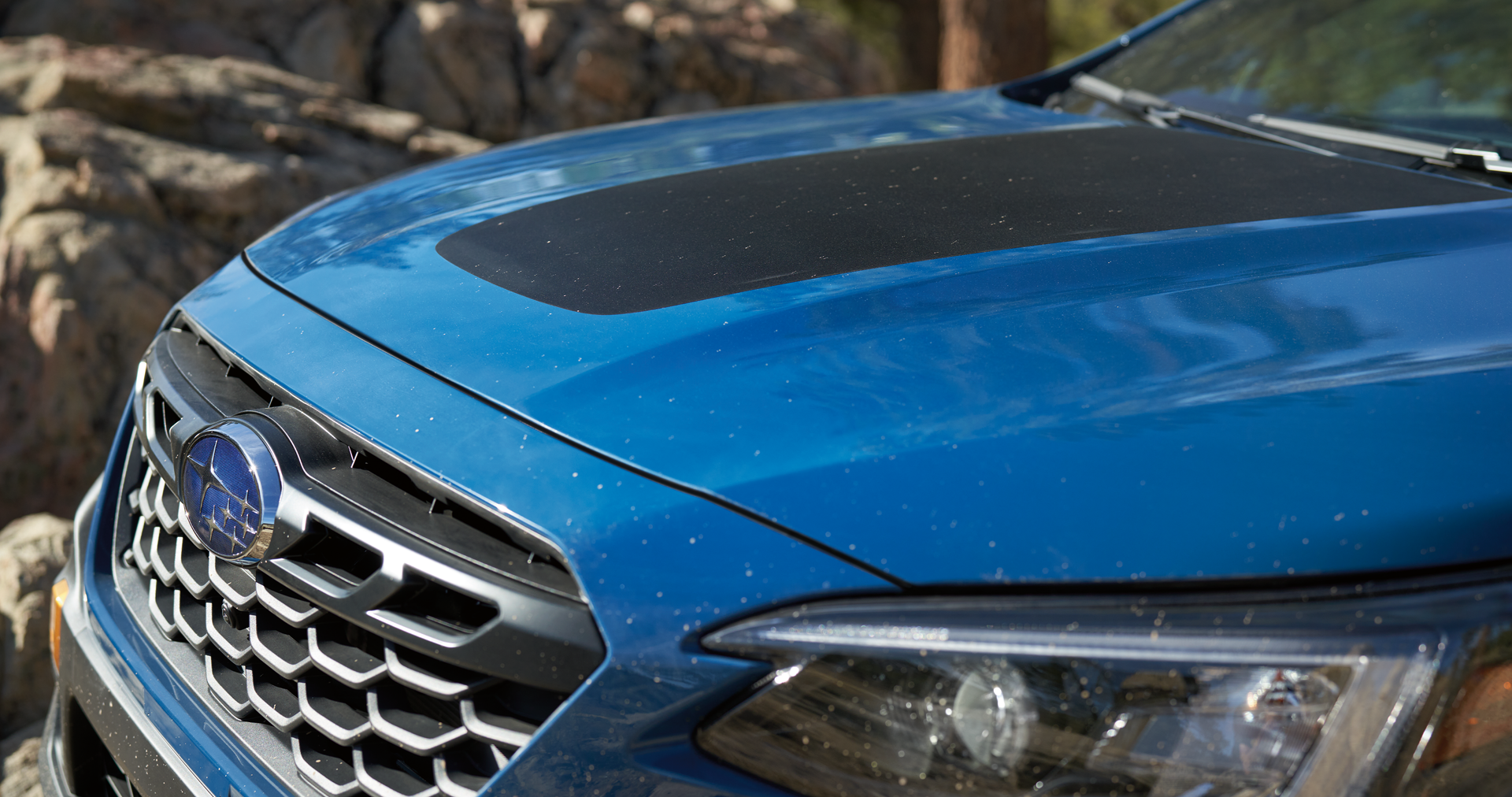A close-up of the anti-glare hood design of the 2023 Outback Wilderness. | John Kennedy Subaru in Plymouth Meeting PA